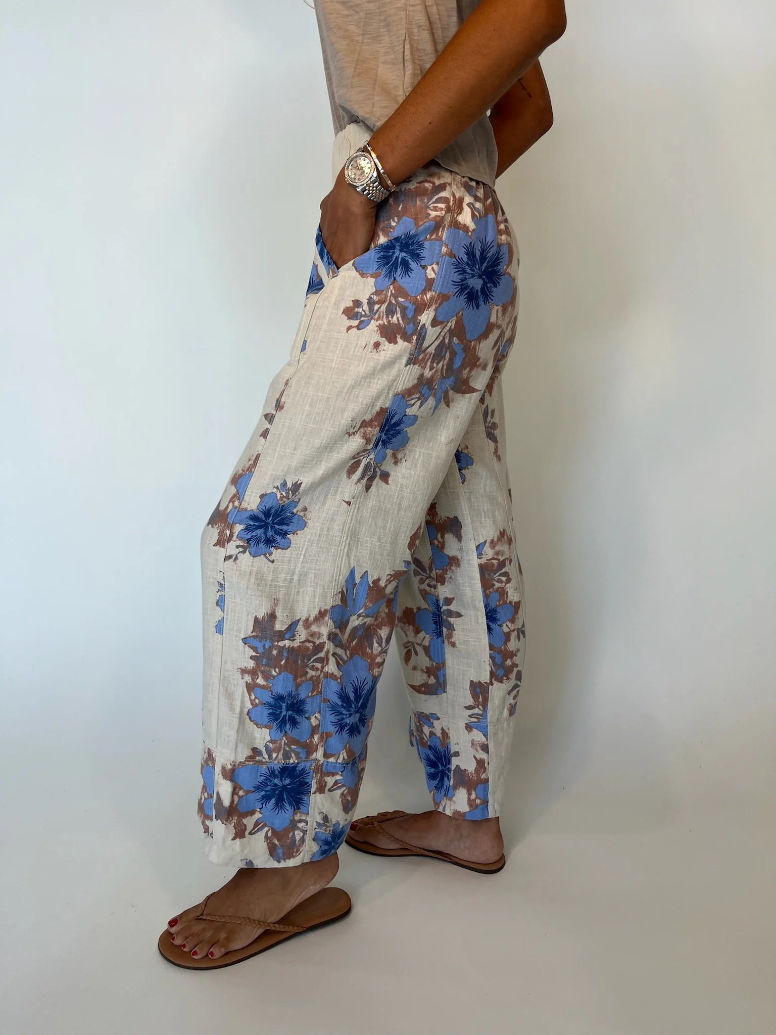 Free People | Days End Print Pant | Ivory | Vagabond | Apparel | Boutique