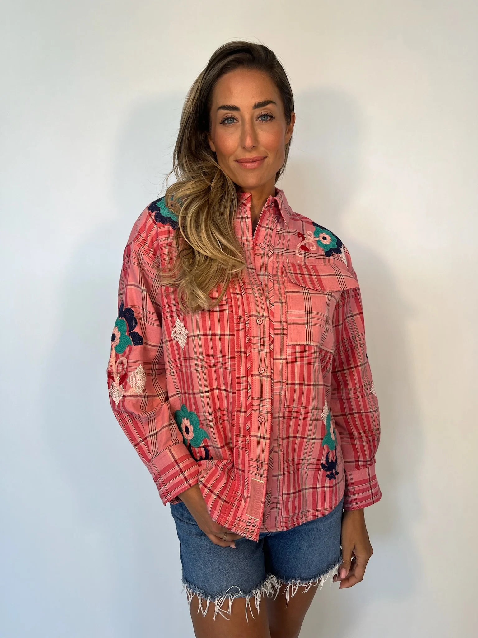 Free People | Embroidered Sashiko Top | Vagabond | Apparel | Boutique