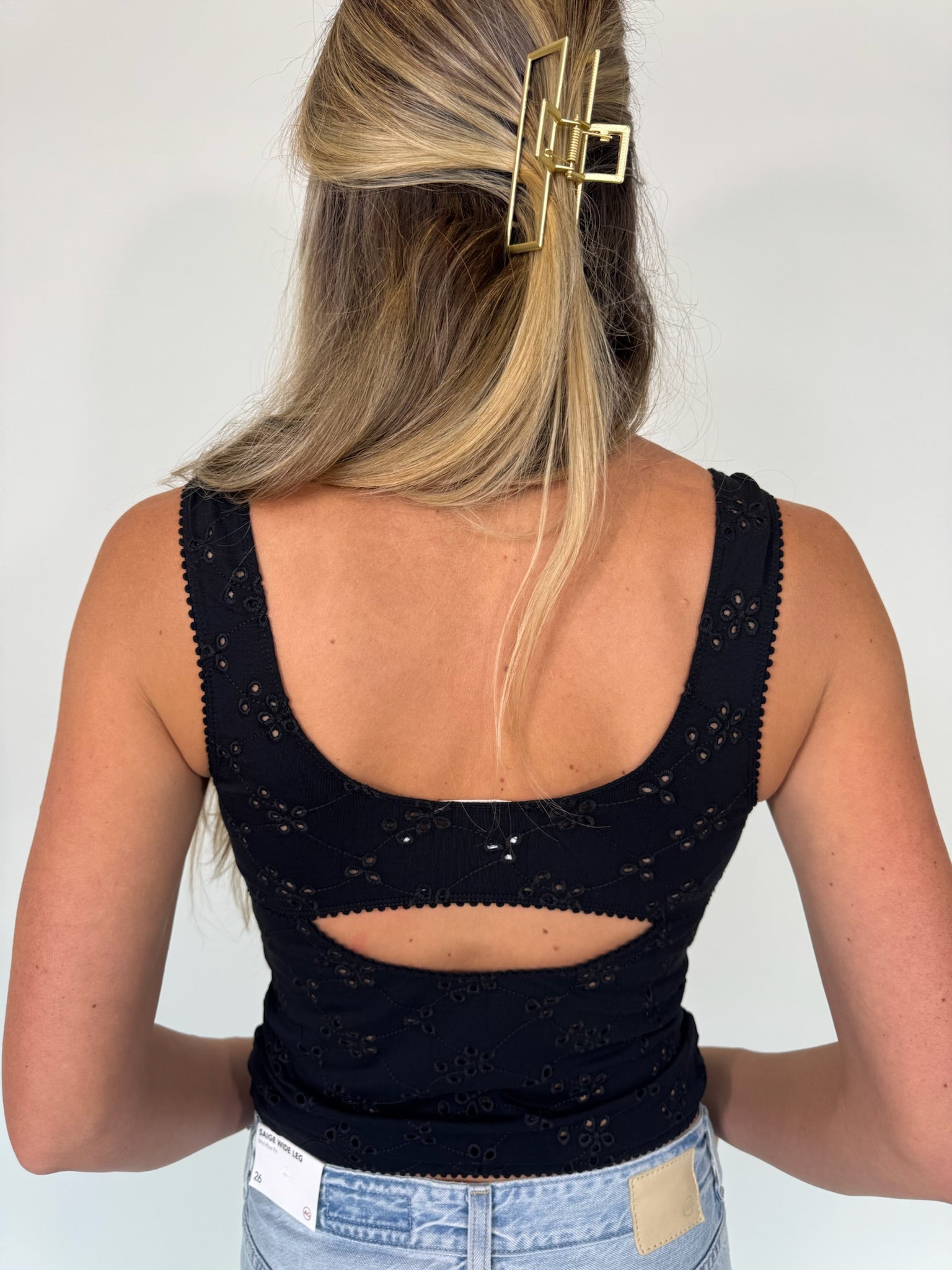 Free People | Full Bloom Eyelet Cami | Back | Vagabond | Apparel | Boutique