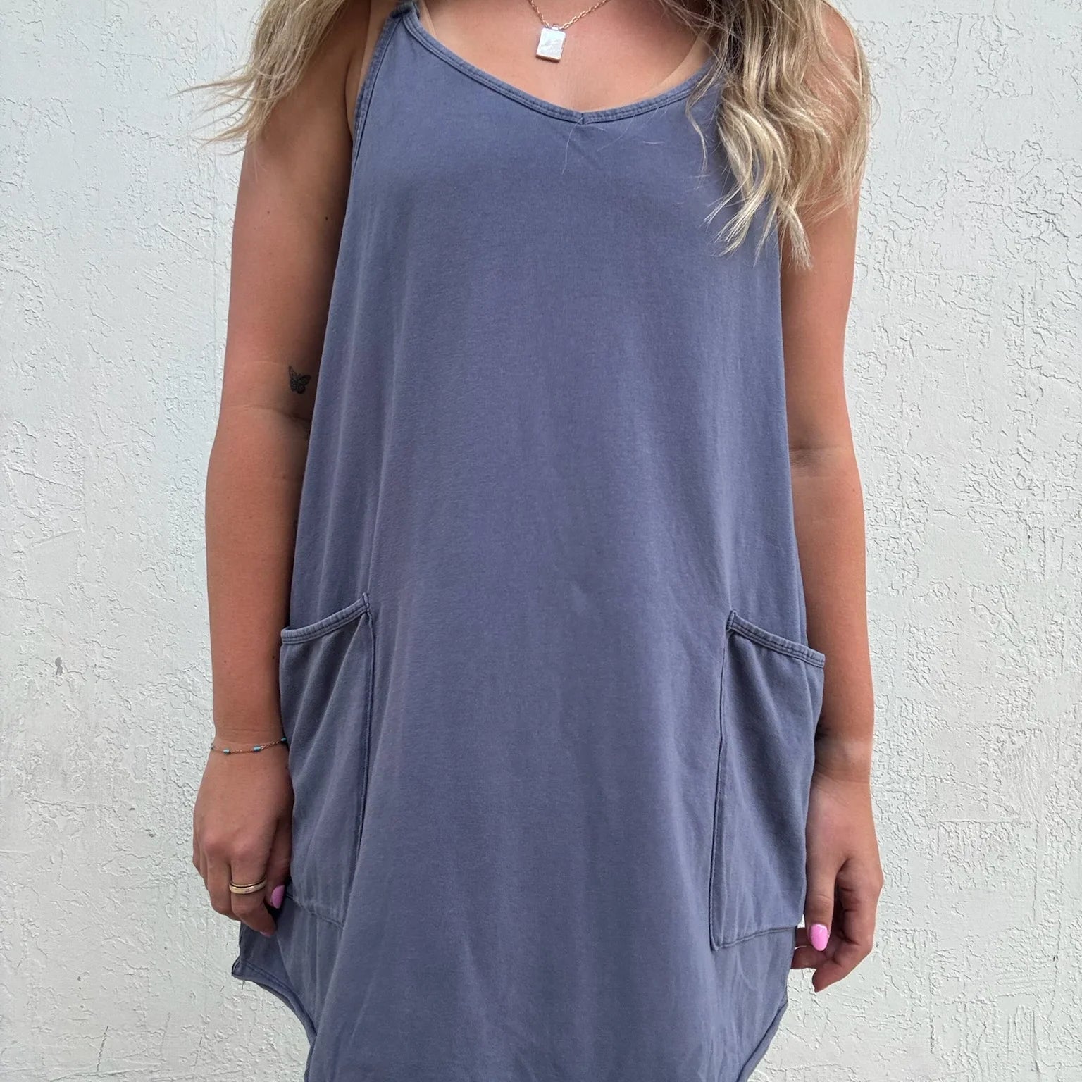 Free People | Hot Shot Mini Dress | Blue Indigo | Close | Vagabond | Apparel | Boutique