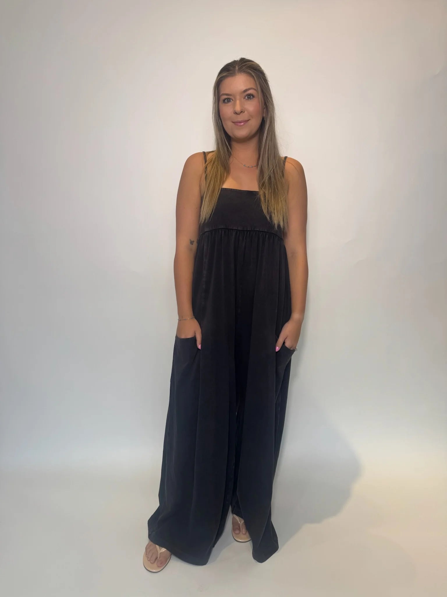 Free People | Hot Shot Strappy Onesie | Black | Vagabond | Apparel | Boutique