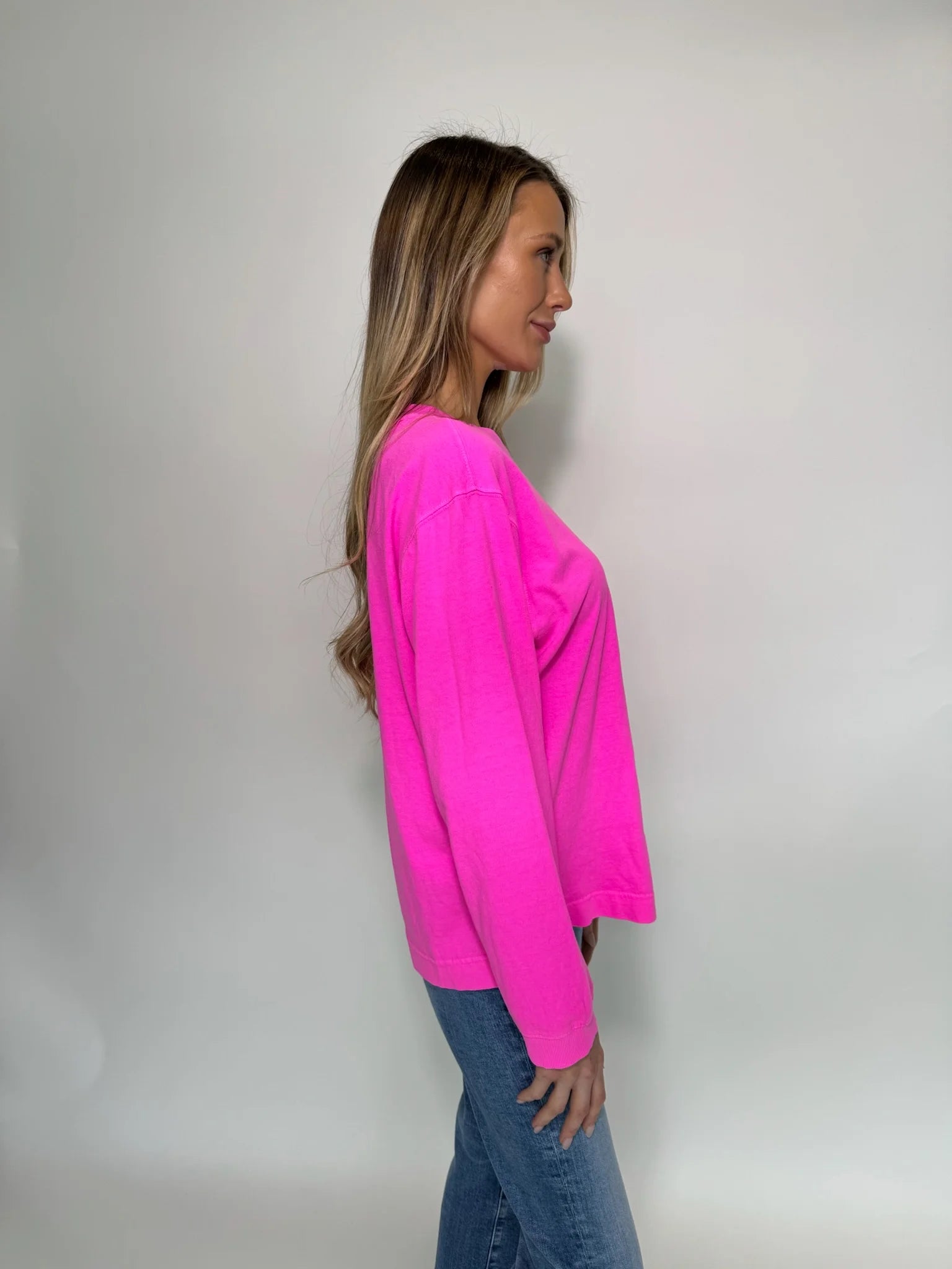 Free People | Hustle Layer | Fuchsia | Side | Vagabond | Apparel | Boutique