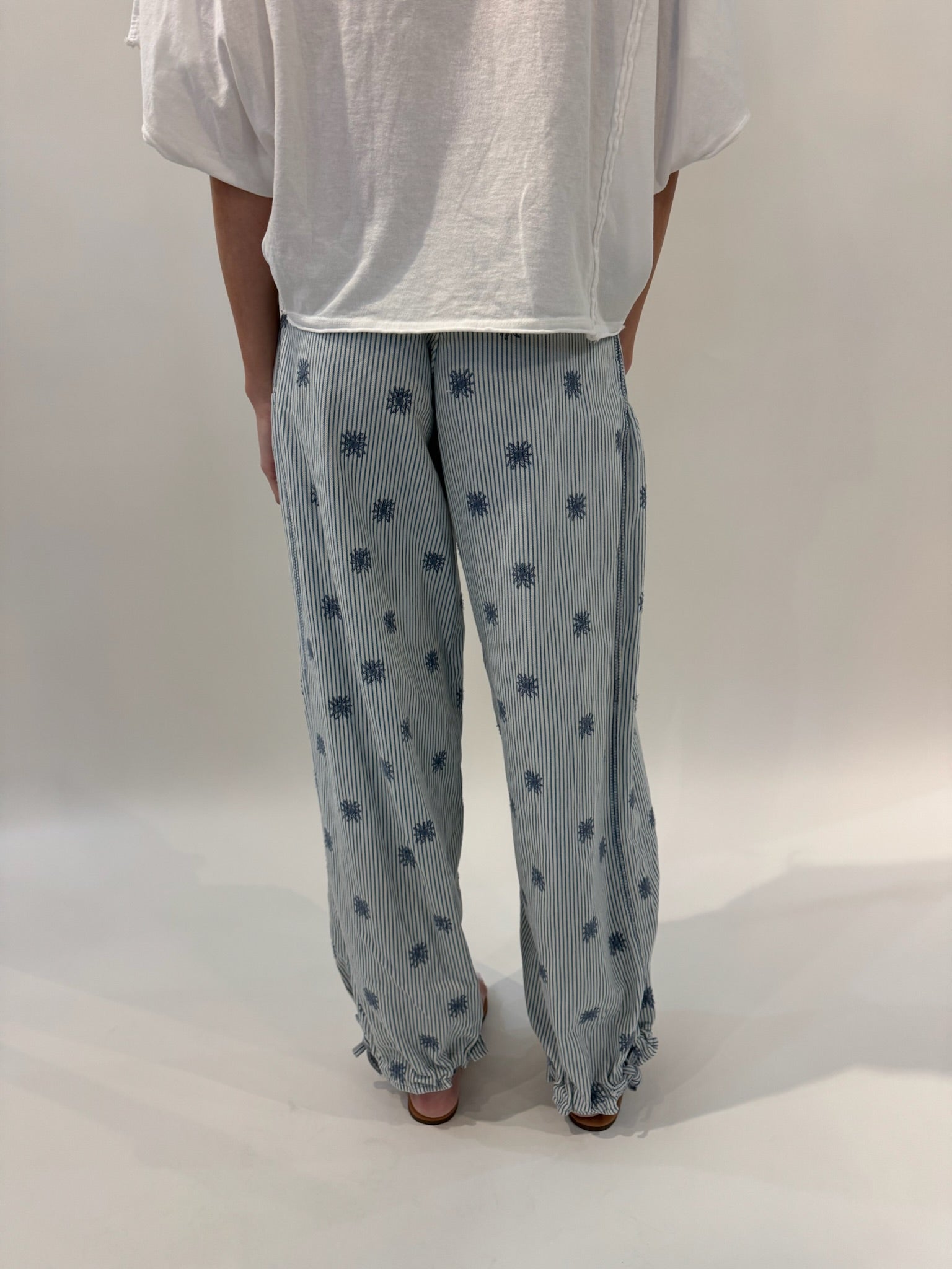 Free People | Lotus Embroidered Railroad Jean | Vagabond | Apparel | Boutique