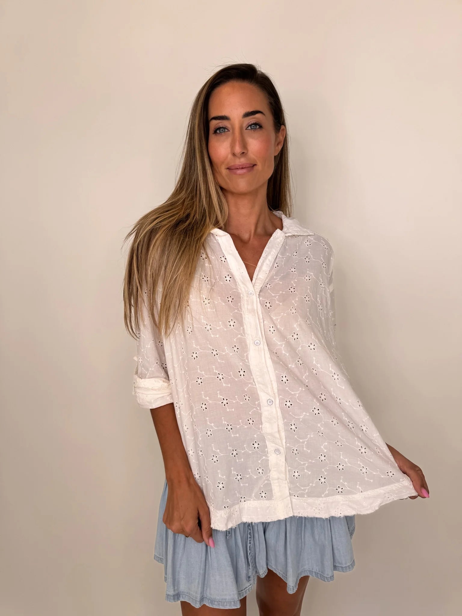 Free | People | Mae | Eyelet | Front | Vagabond | Apparel | Boutique