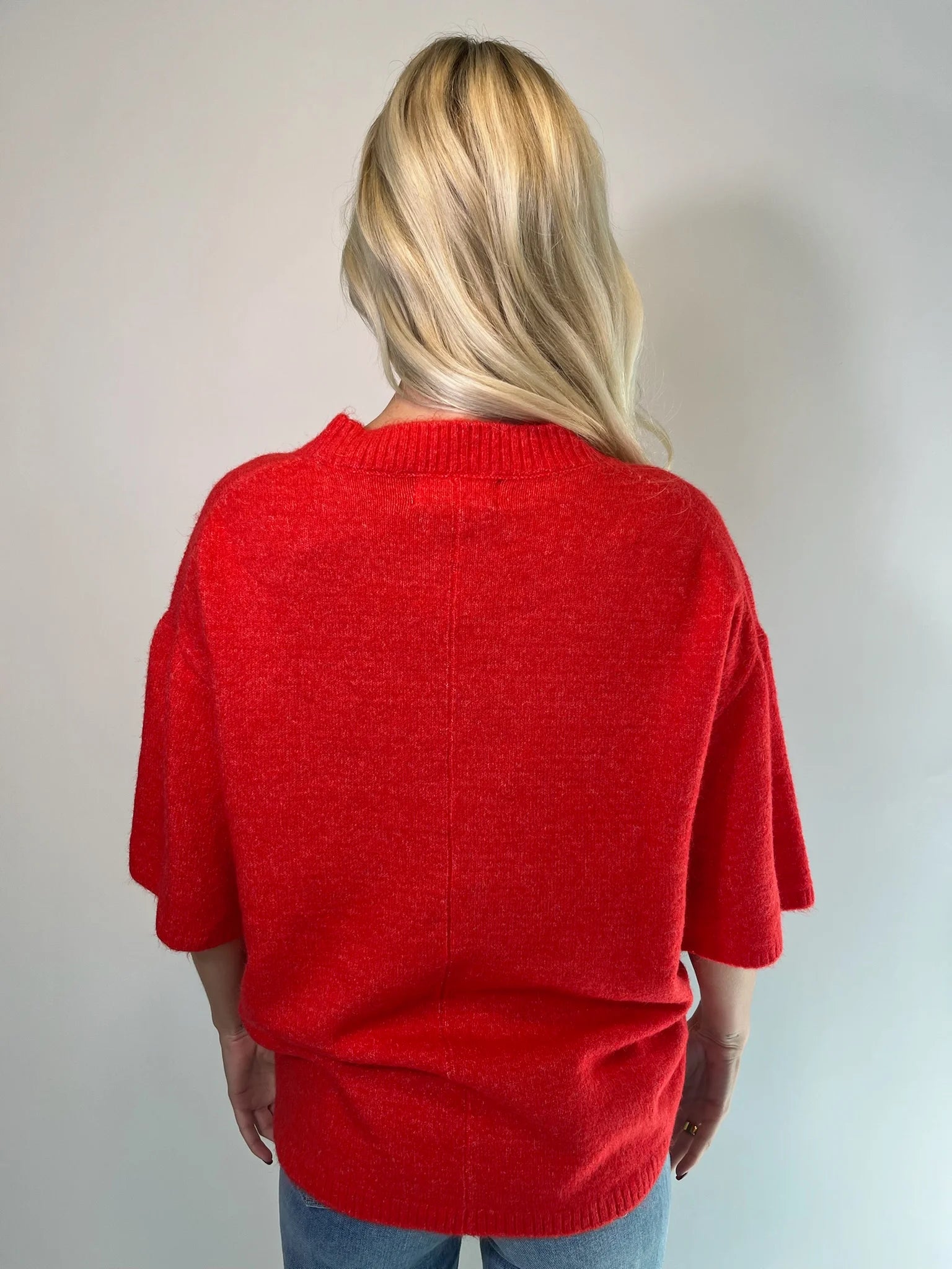 Free People | Margot Sweater Tee | Cherry | Back | Vagabond Apparel | Boutique