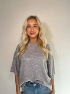 Free People | Margot Sweater Tee | Grey | Vagabond Apparel | Boutique