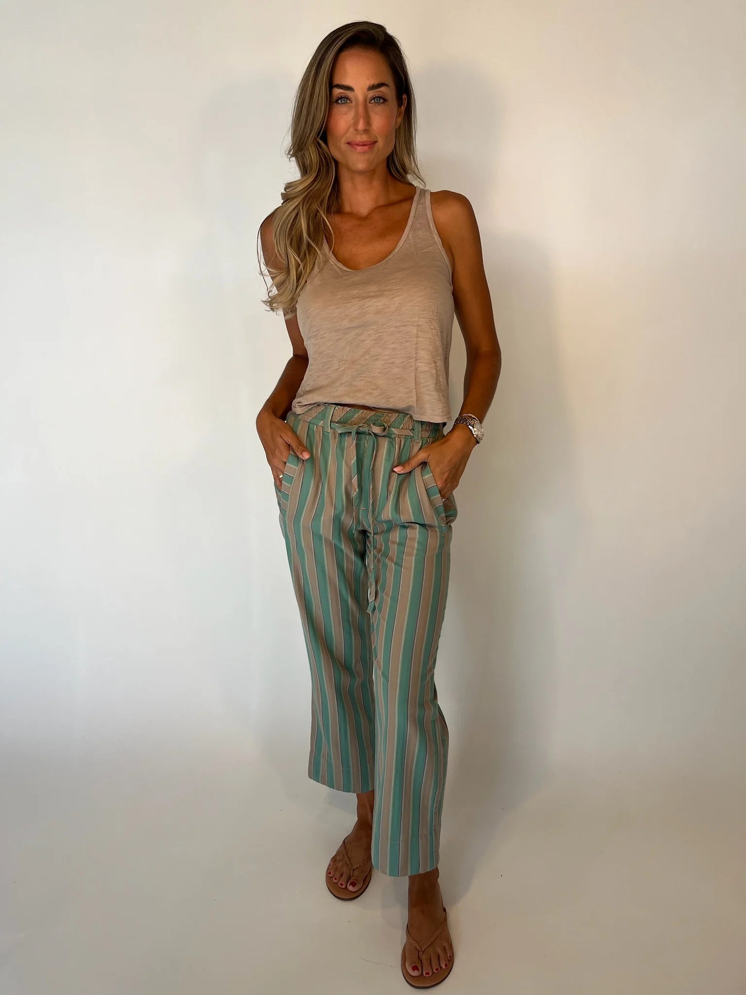 Free People | Marielle Pull-On Trouser | Ginger Combo | Vagabond | Apparel | Boutique
