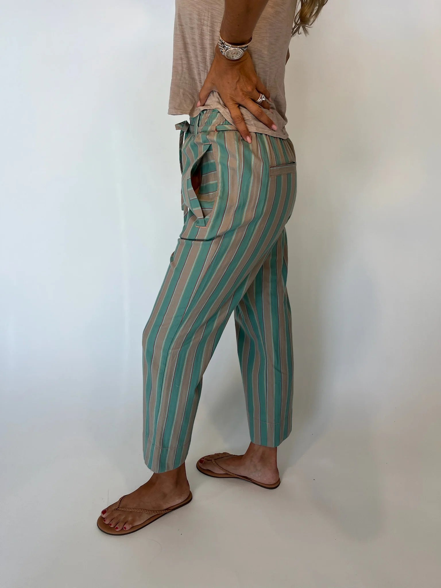 Free People | Marielle Pull-On Trouser | Ginger Combo | Vagabond | Apparel | Boutique