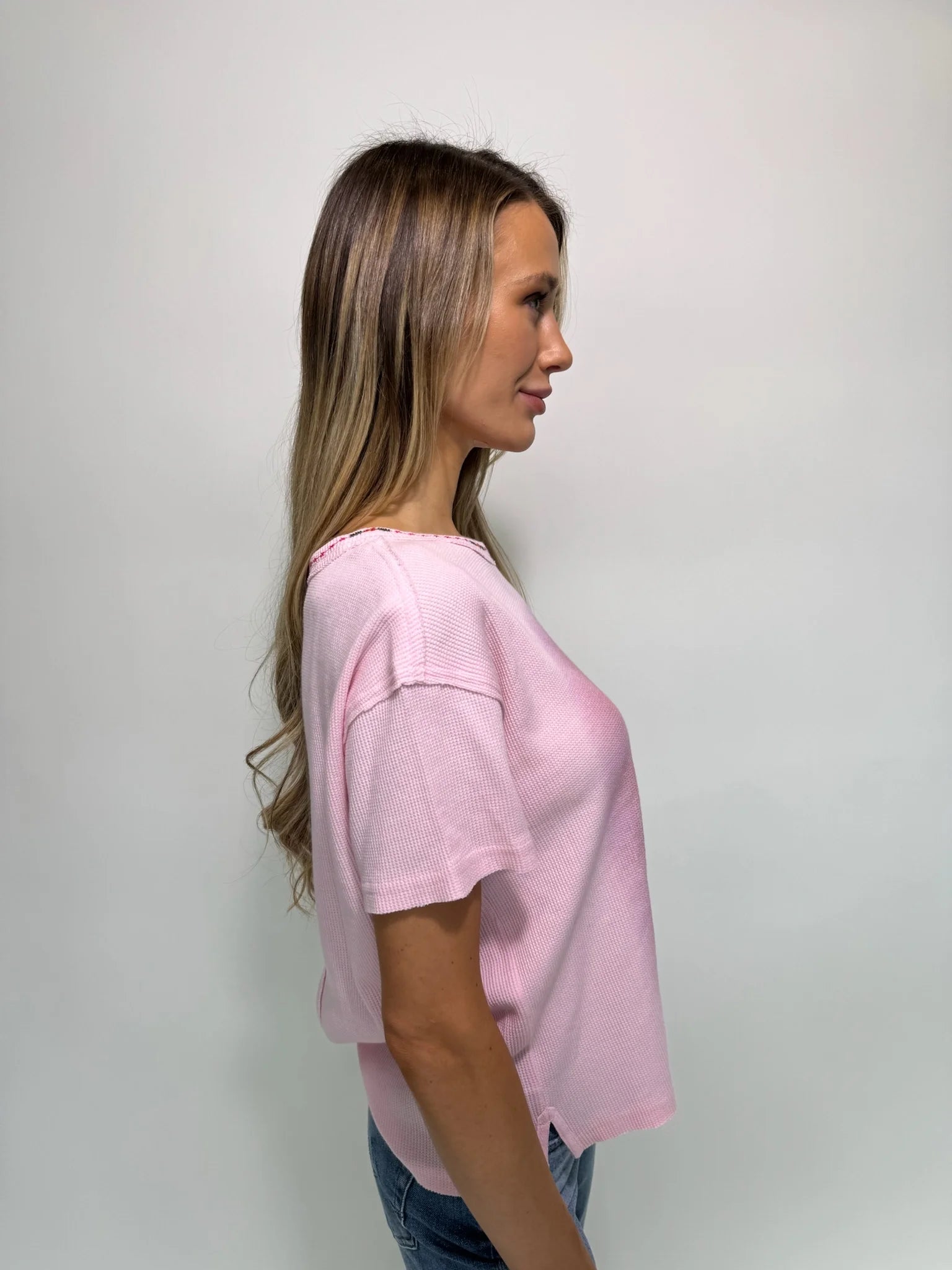 Free People | Merry Meowy Tee | Pink | Side | Vagabond | Apparel | Boutique