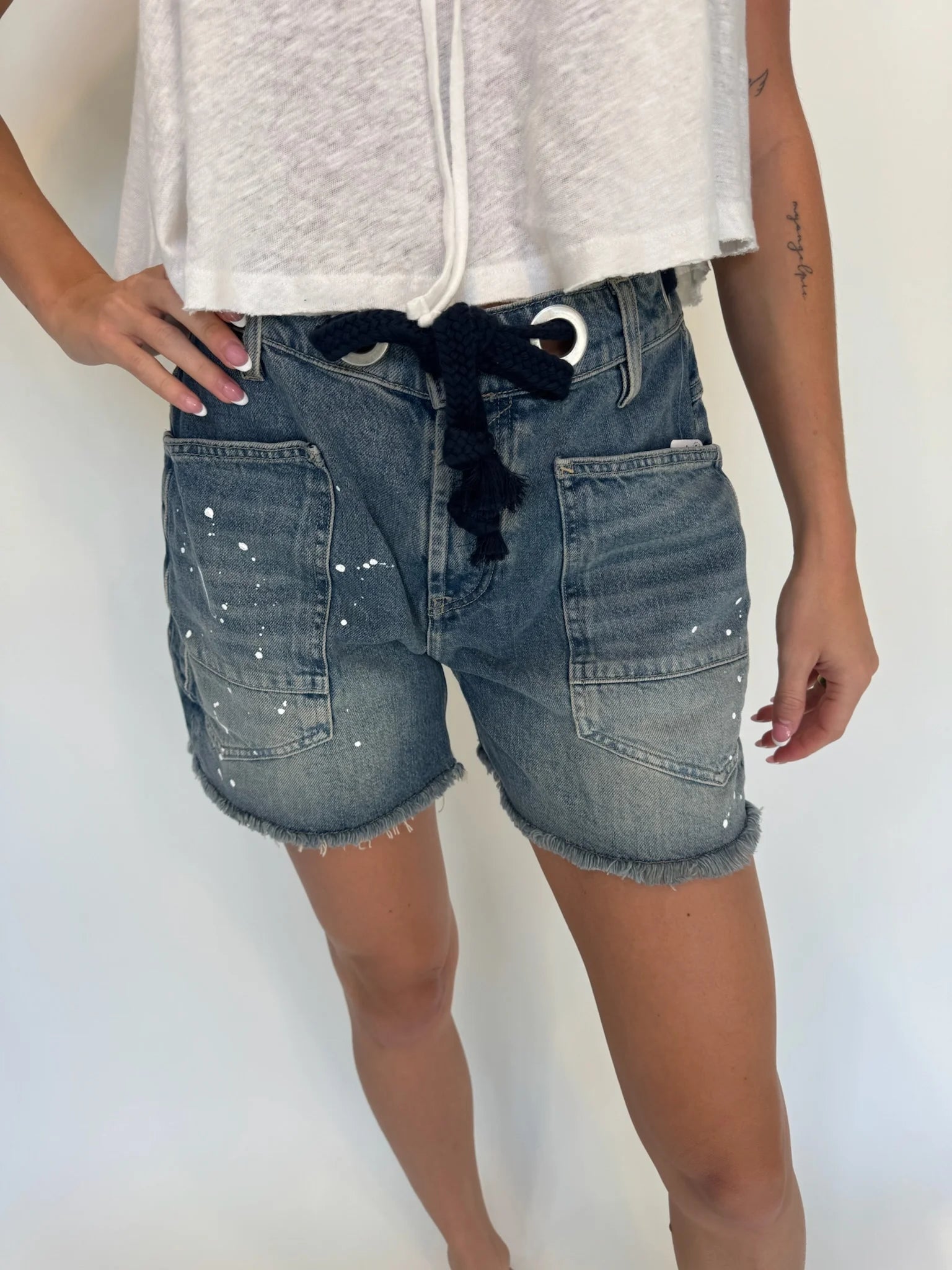 Free People | Moxie Shorts | Timeless Blue | Vagabond | Apparel | Boutique