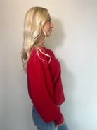 Free People | Quinn Knit Top | Salsa | Side | Vagabond | Apparel | Boutique