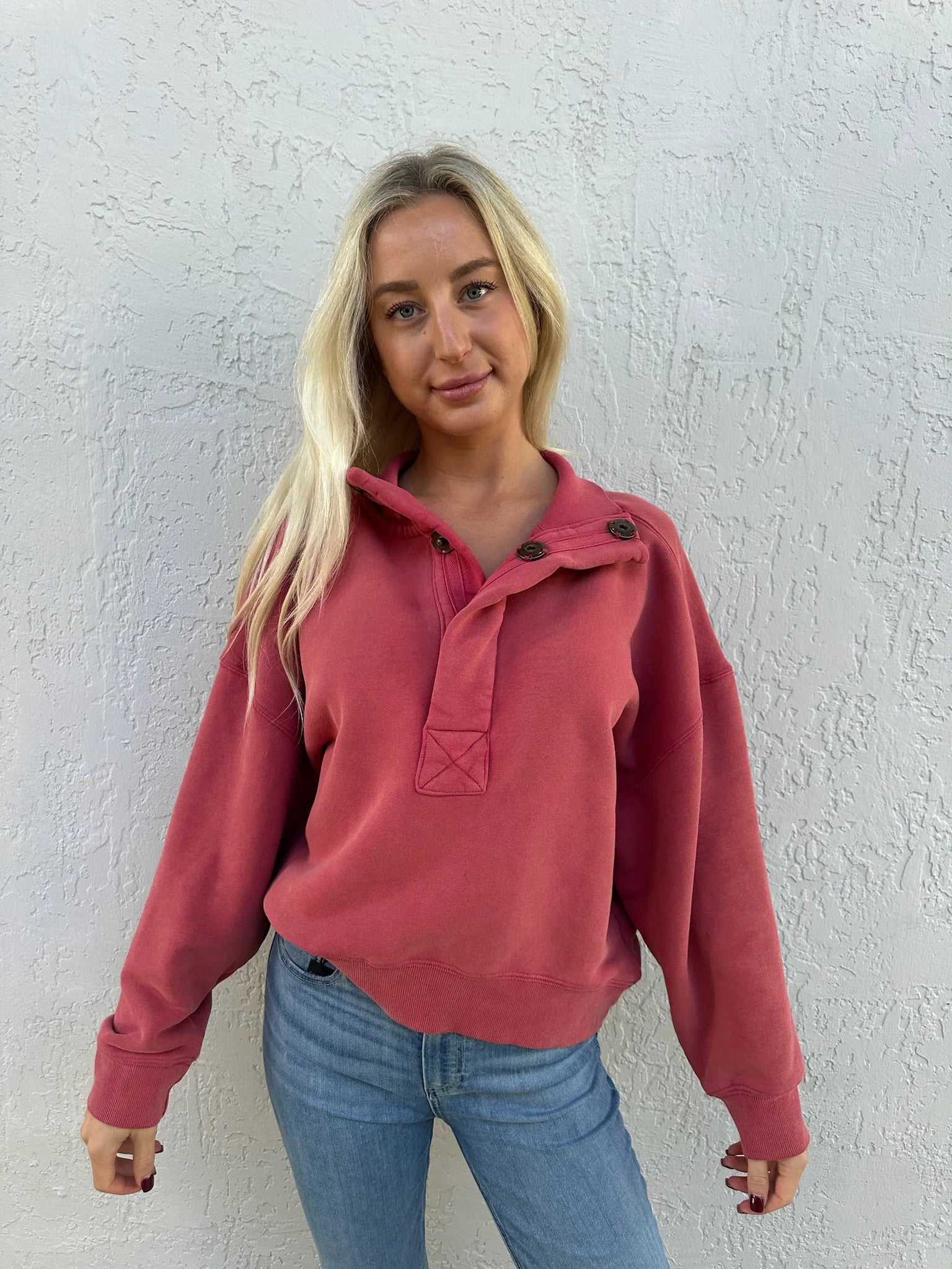 Free People | Timeless Pullover | Salsa | Front | Vagabond | Apparel | Boutique