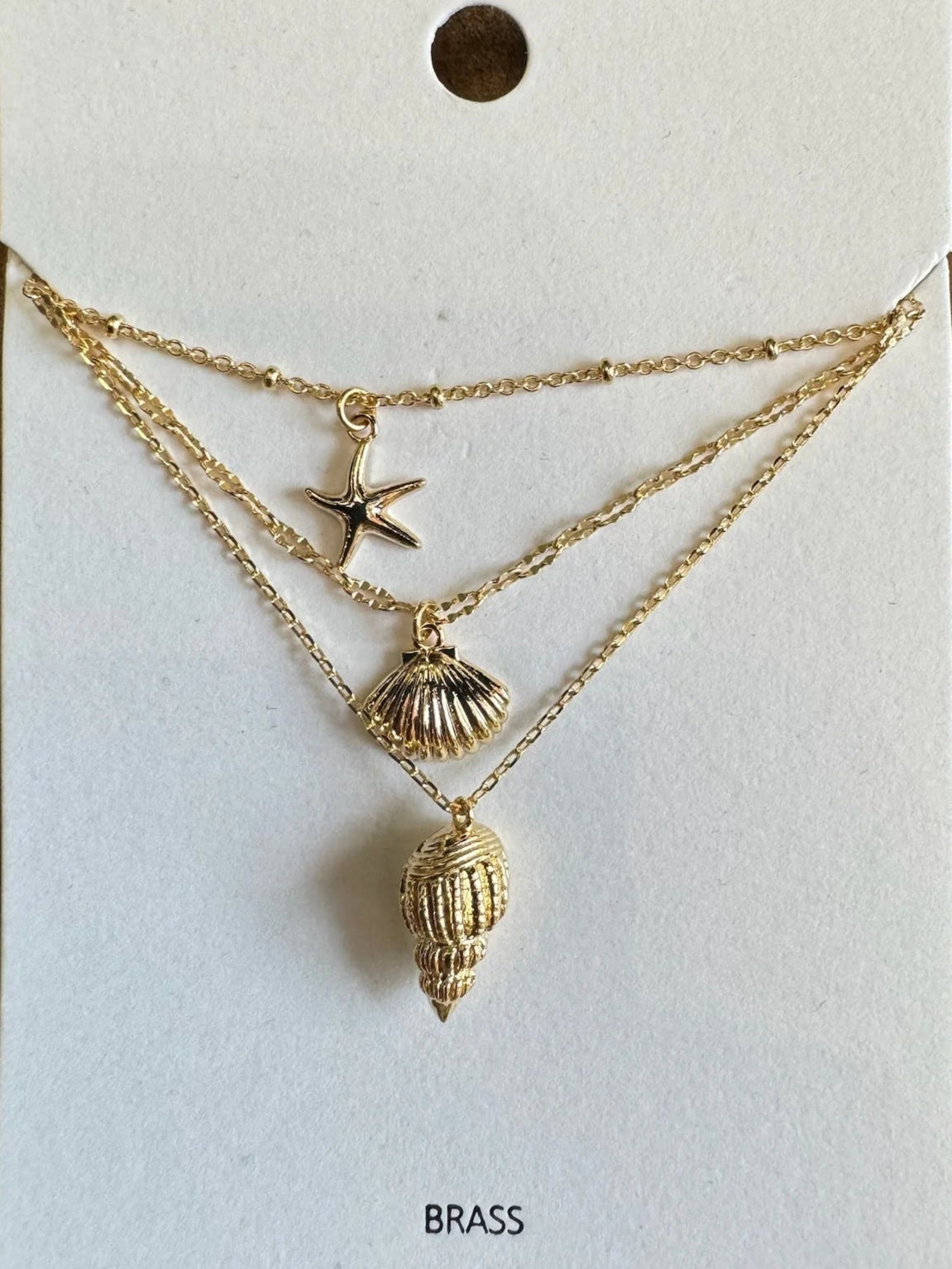 GSA | 3 Layered Sealife Charm Necklace | Vagabond | Apparel | Boutique