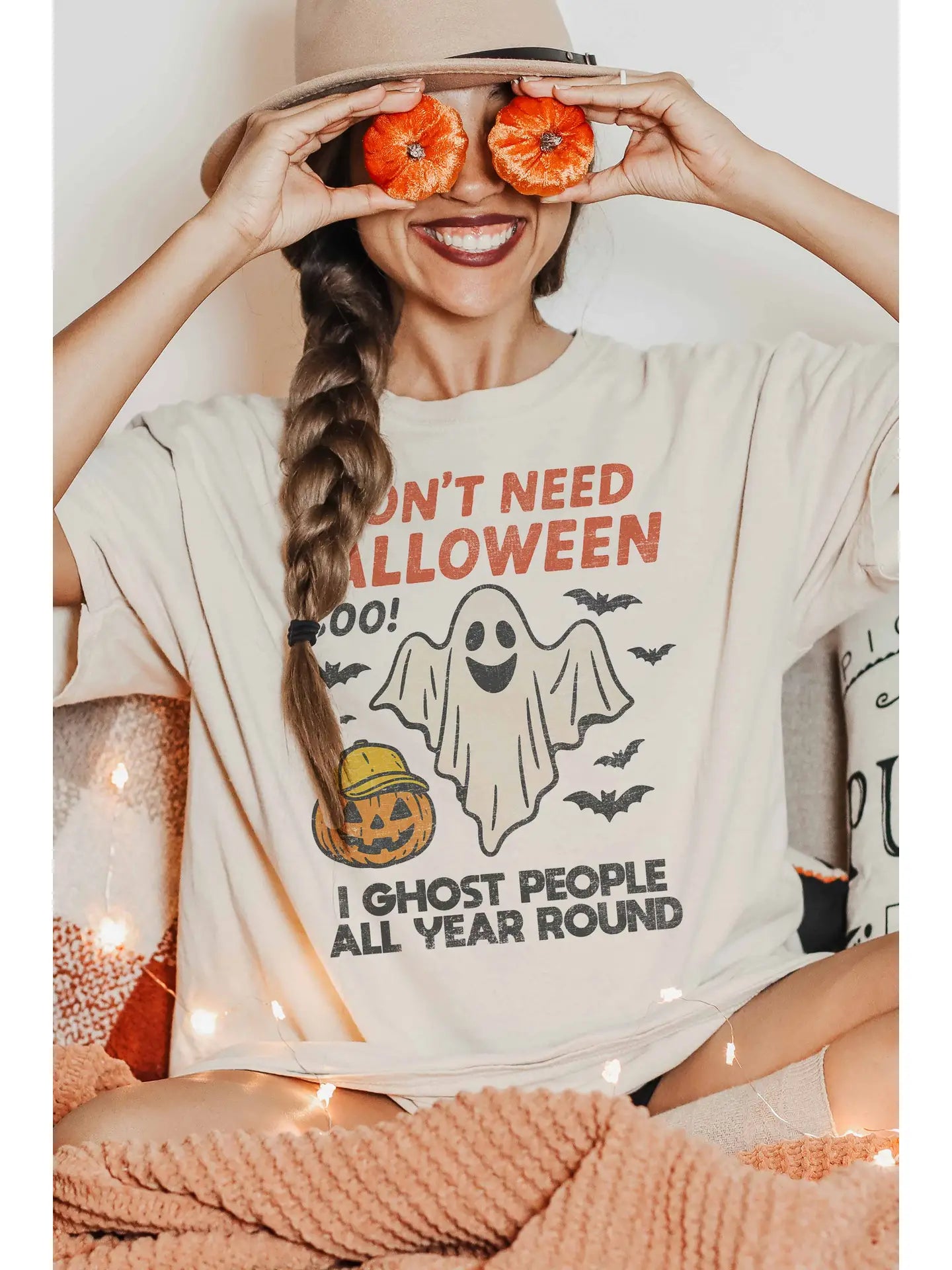 Good Day Street | I Don't Need Halloween Tee | Sand | Vagabond | Apparel | Boutique