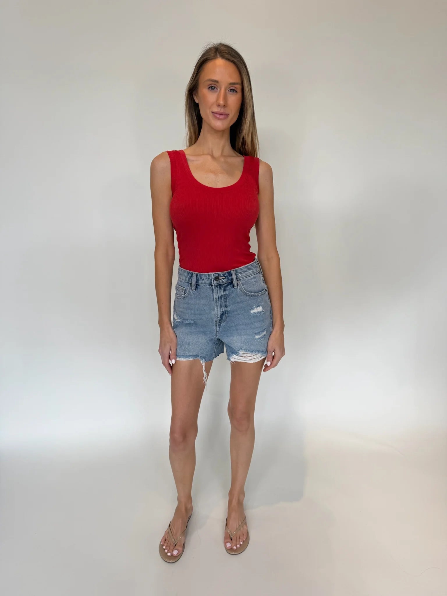 Hidden Jeans | Sofie Mom Short | Front | Vagabond | Apparel | Boutique