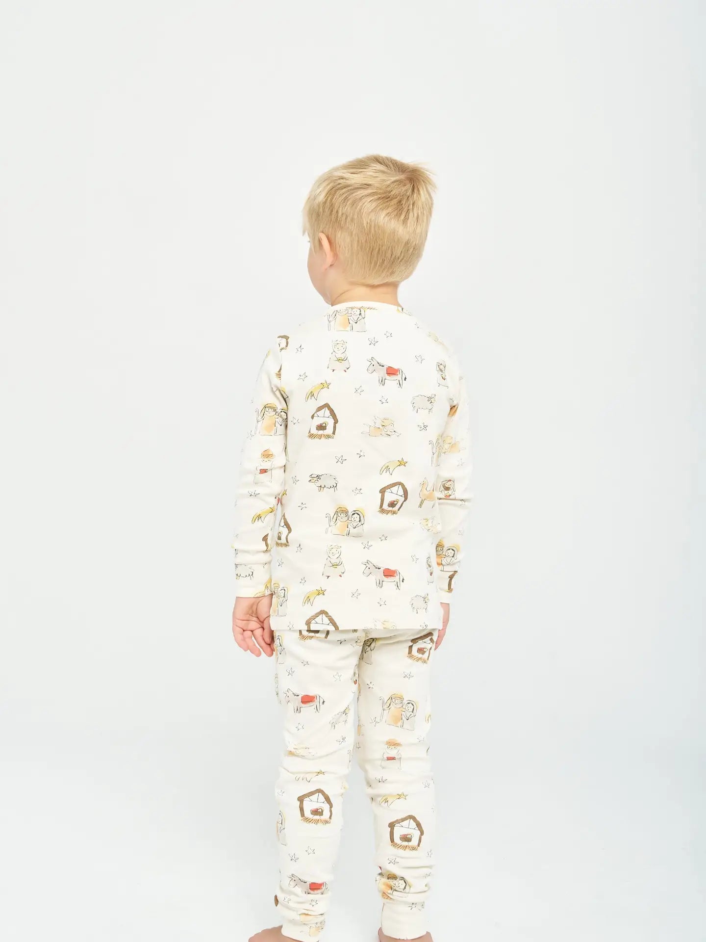Holy Pals | Away In A Manger Long Sleeve PJ Set | Back | Vagabond | Apparel | Boutique