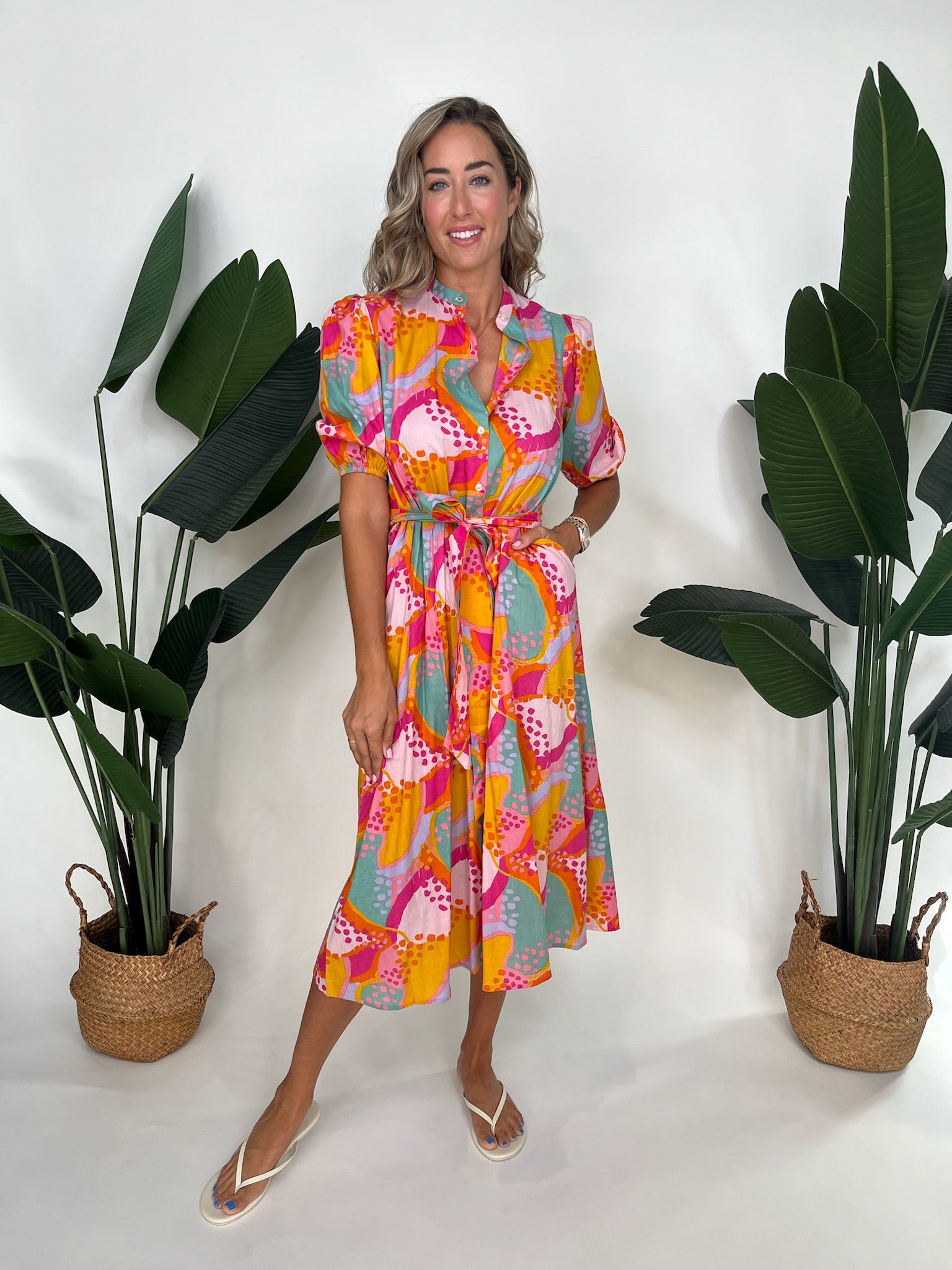 Farylina Shirt Dress Brights | Vagbond Apparel Boutique