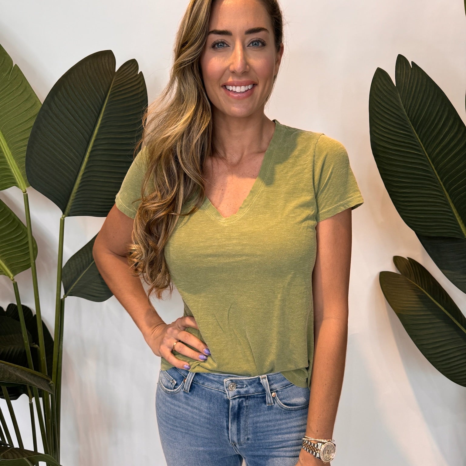 Sundry V-Neck Tee | Vagabond Apparel Boutique