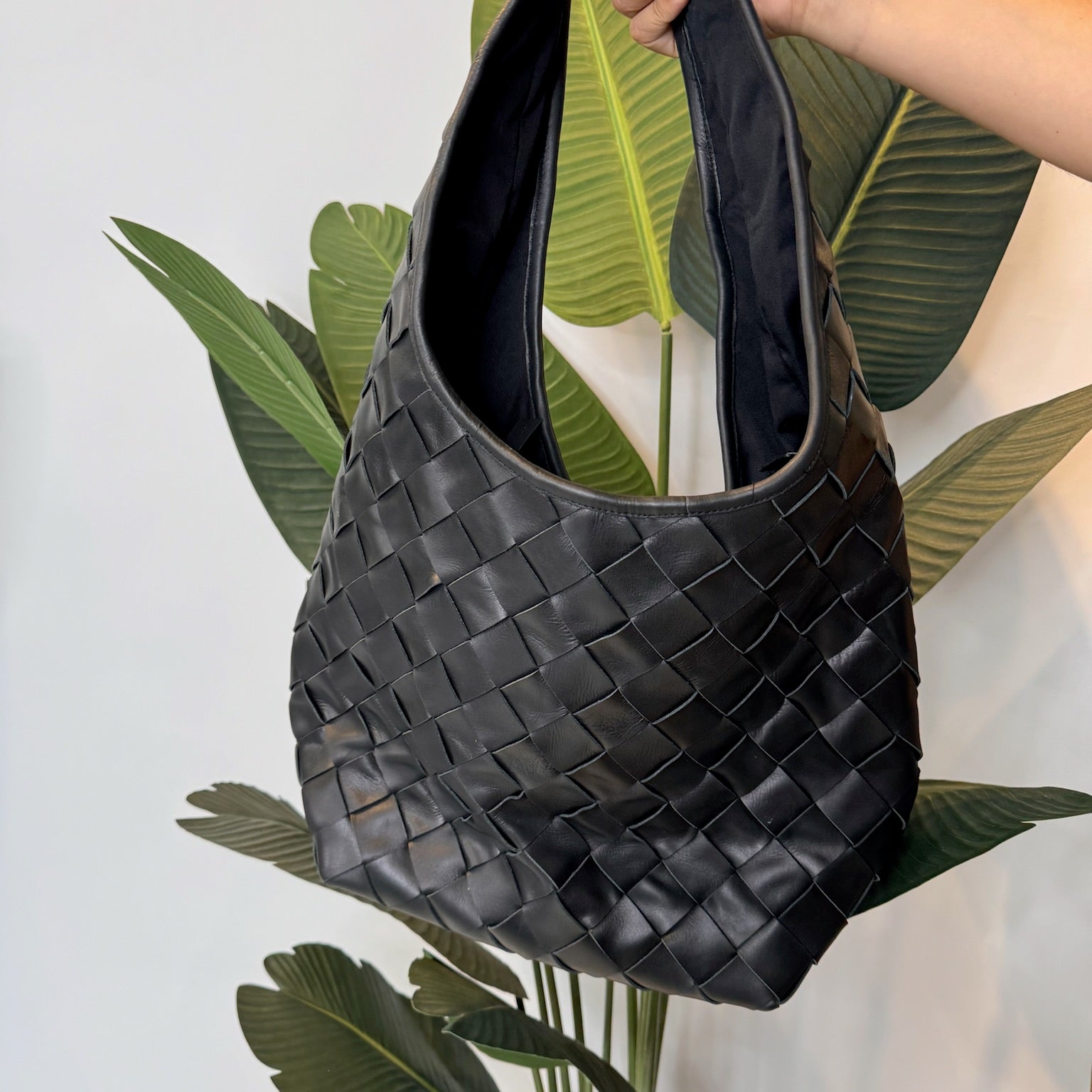 Sole Woven Leather Bag