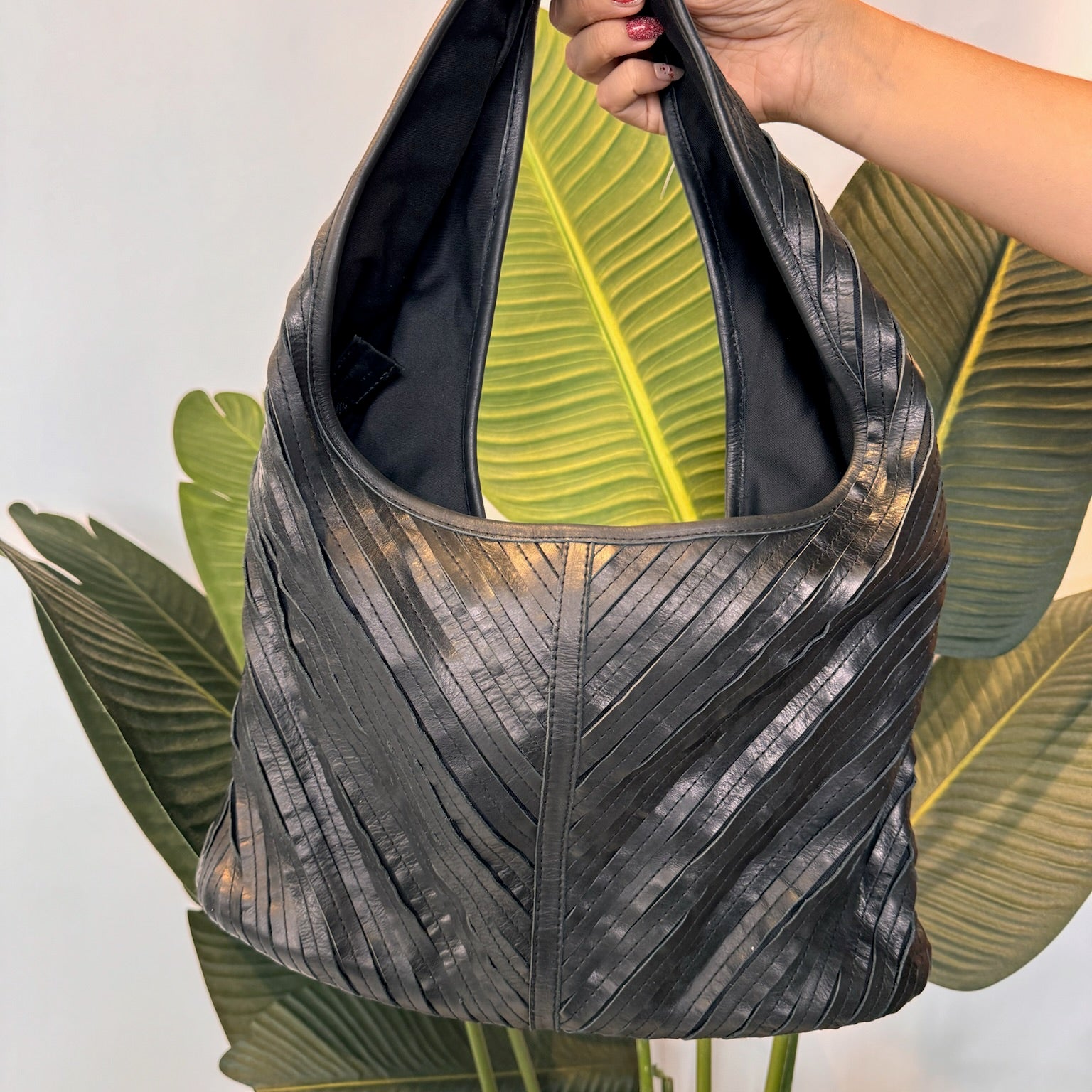 Sole Strips Leather Bag