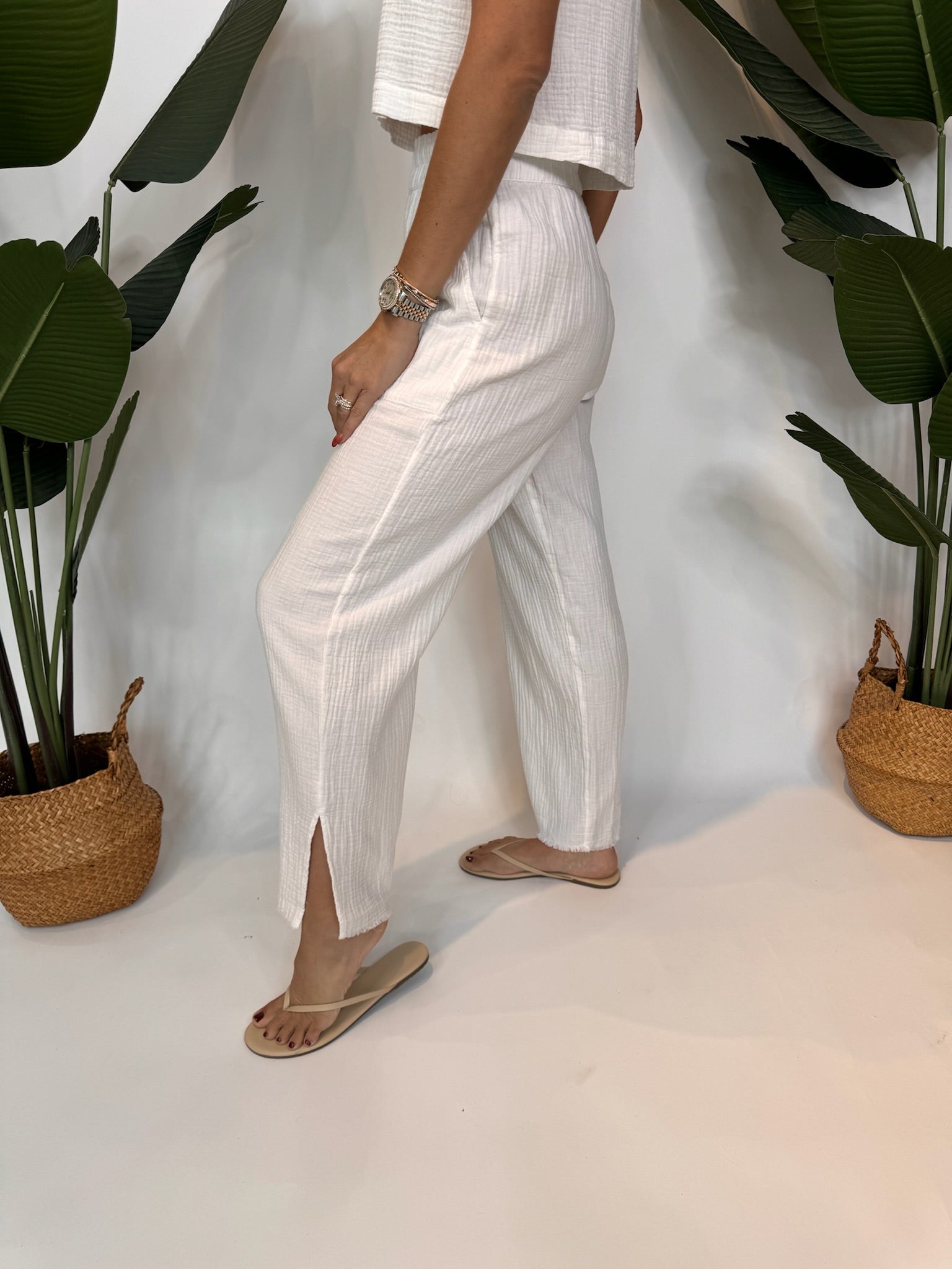 Rails Leon Pant White