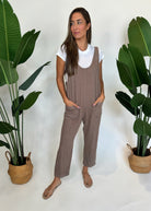 Bobi Low Neck Overall With Pockets | Vagabond Apparel Boutique