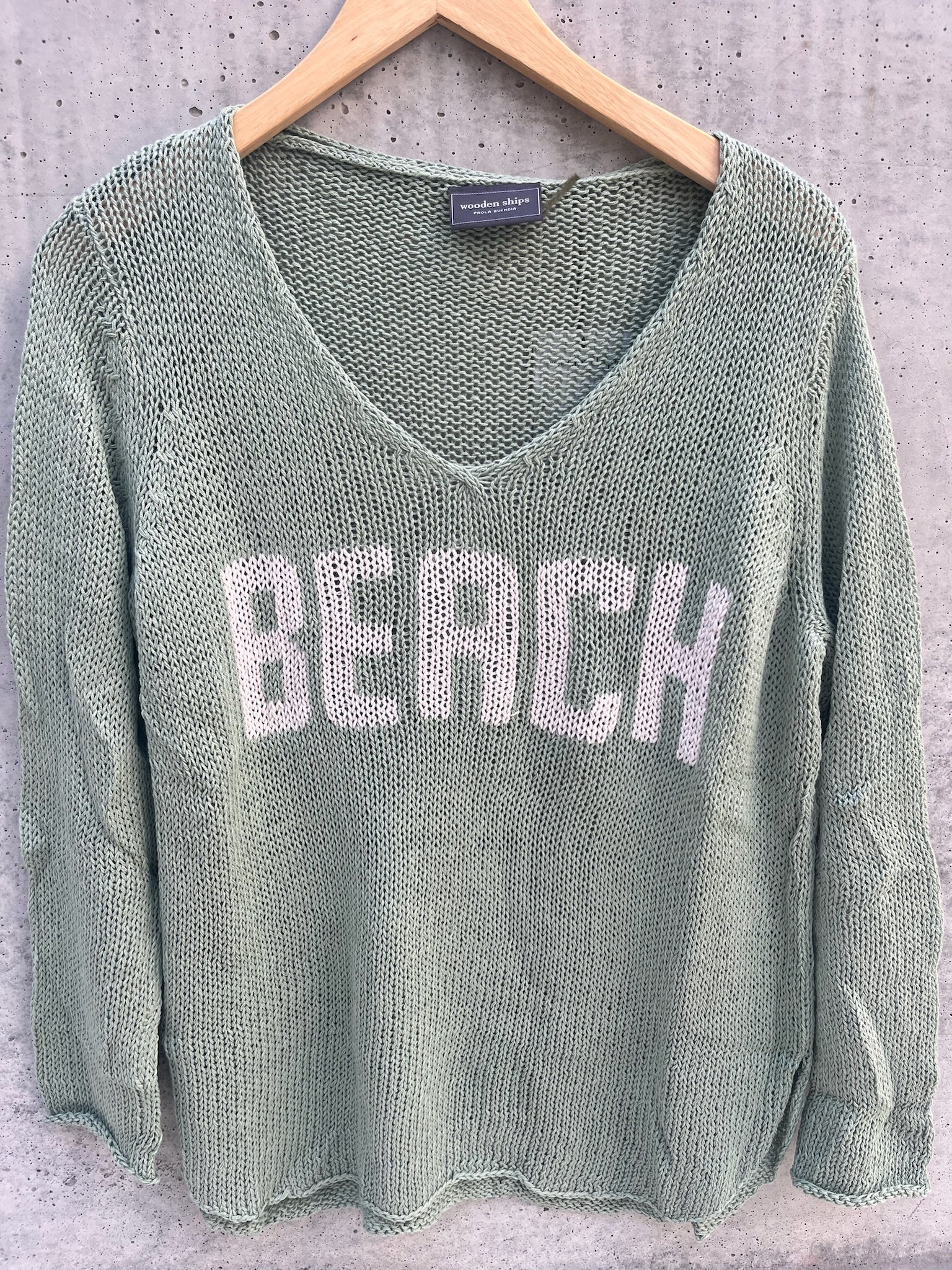 Wooden Ships Beach V Cotton Sweater | Vagabond Apparel Boutique