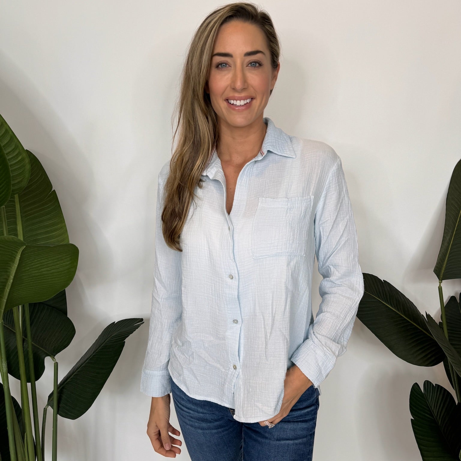 Sundry Long Sleeve Button Down