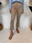 AG Farrah Crop Boot Cut Sulfur Desert Taupe