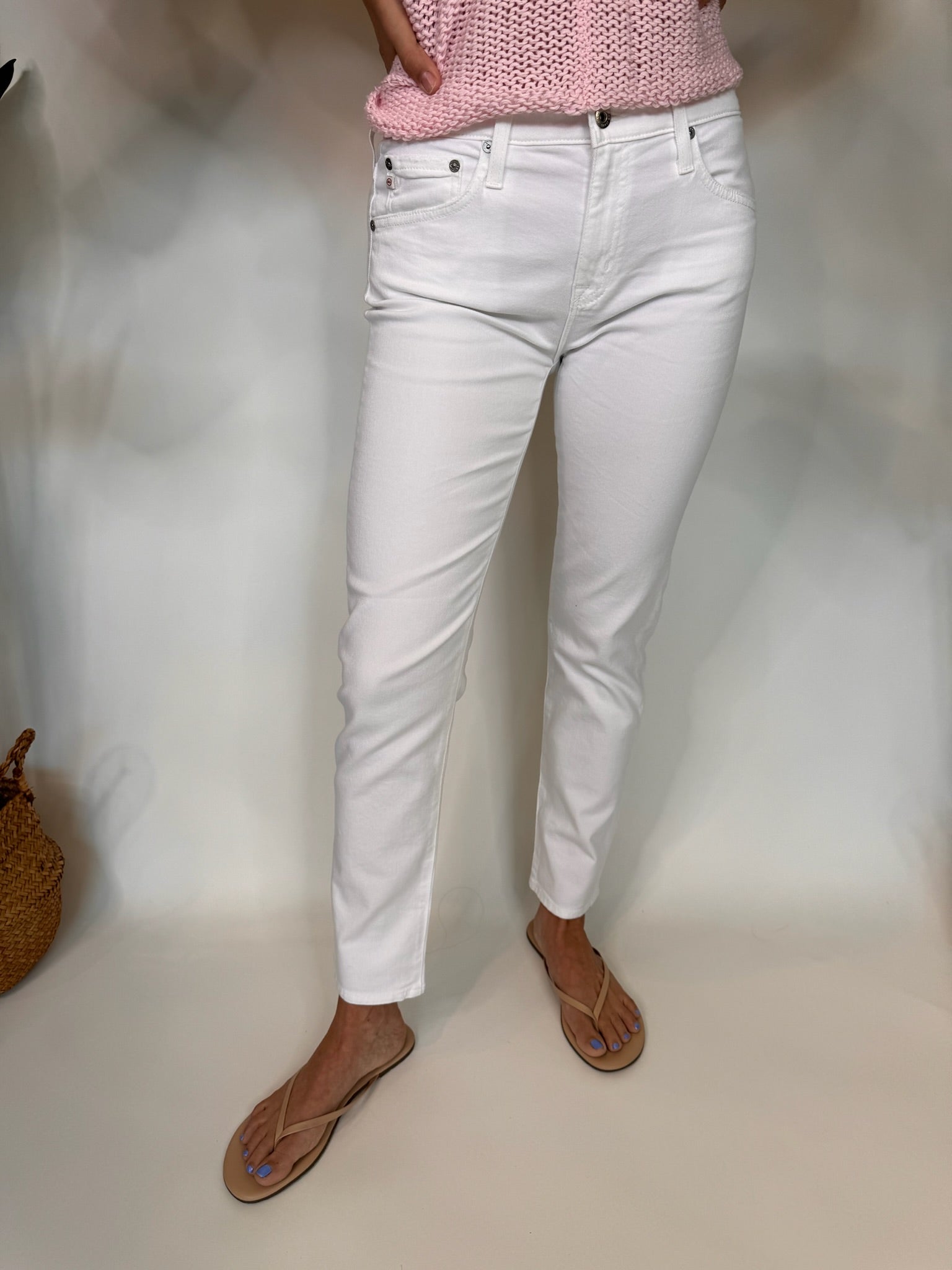 AG Jeans Ex Boyfriend 1 Year Classic White