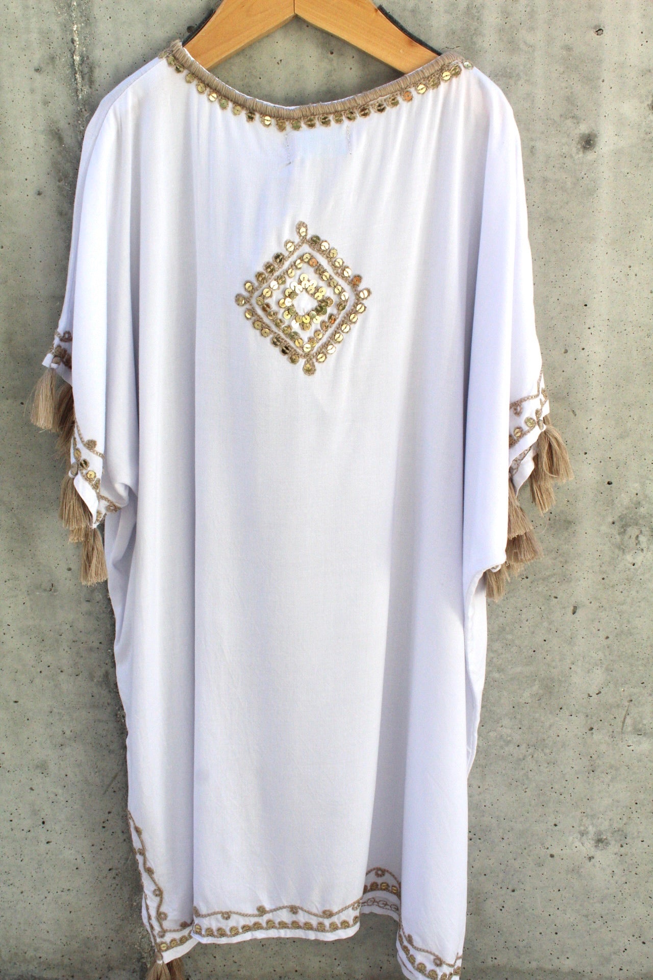 Skemo Teen Bling Short Kaftan White | Vagabond Apparel Boutique