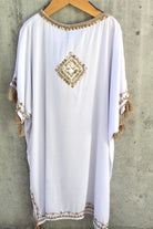 Skemo Teen Bling Short Kaftan White | Vagabond Apparel Boutique