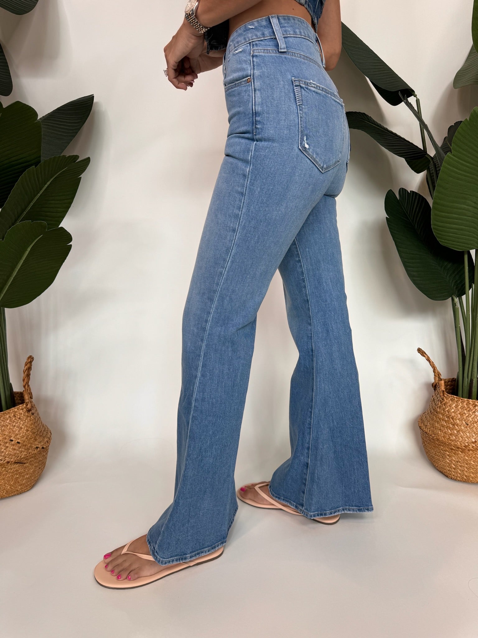 Paige Charlie Flare 32" Gabriella Distressed