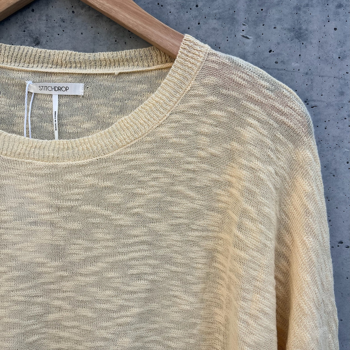 Stitch Drop Sandcastle Sweater
