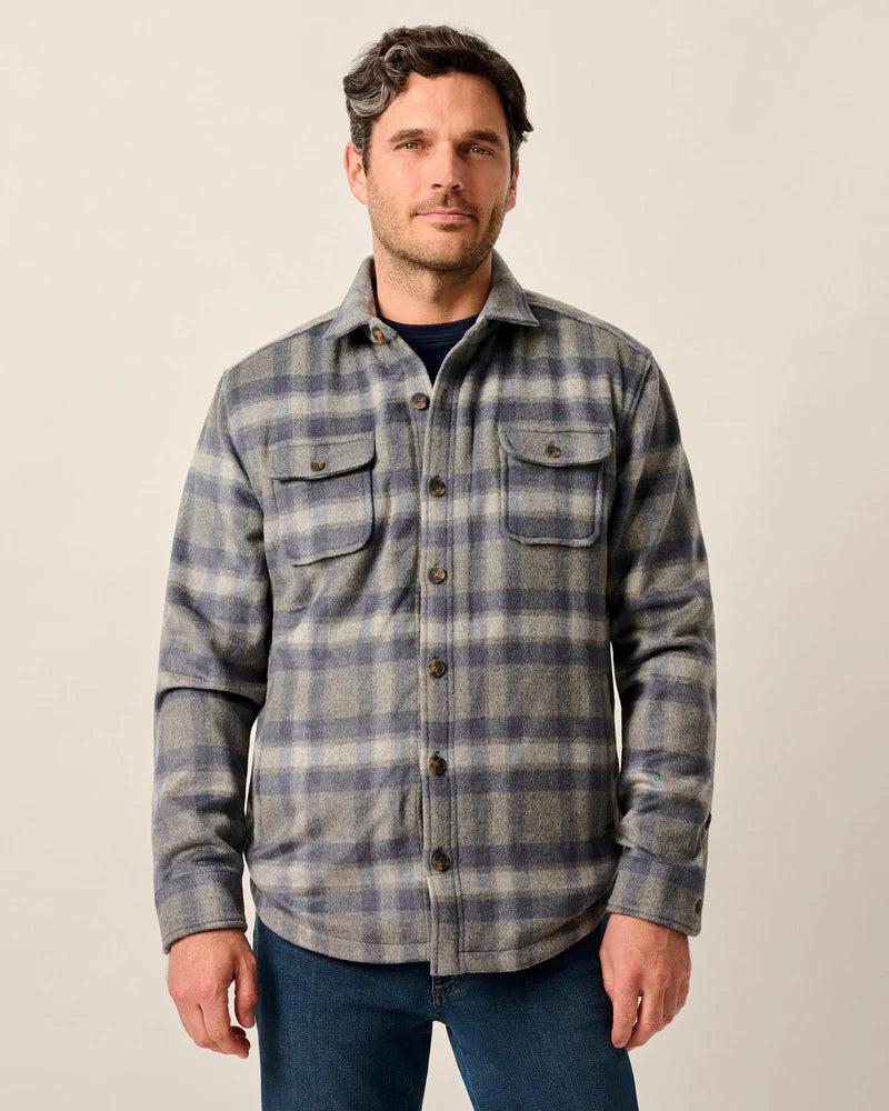 Johnnie O. | Hassler Cashmere Blend Sherpa-Lined Shacket | Vagabond | Apparel | Boutique