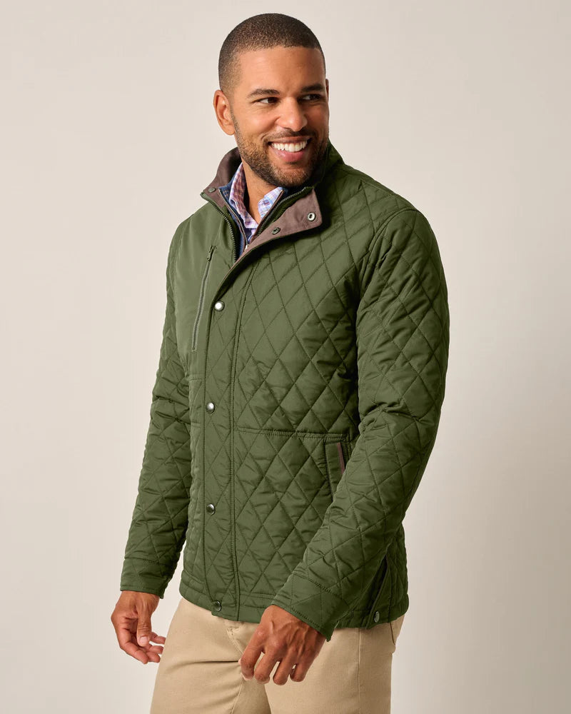 Johnnie O. | Juno Quilted Snap Jacket | Side | Vagabond | Apparel | Boutique