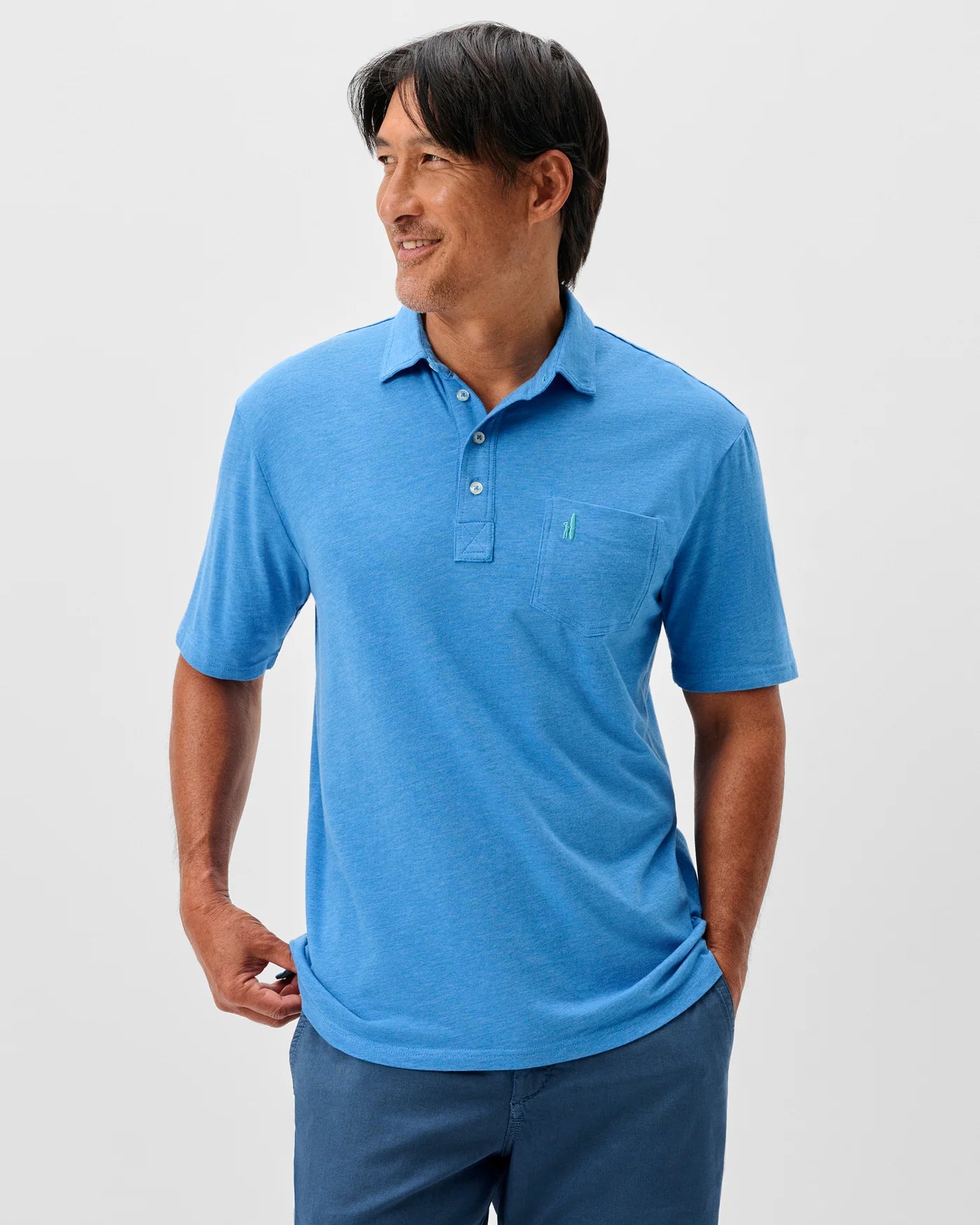 Johnnie O. | Original 4 Button Polo | Venice Blue | Vagabond | Apparel | Boutique