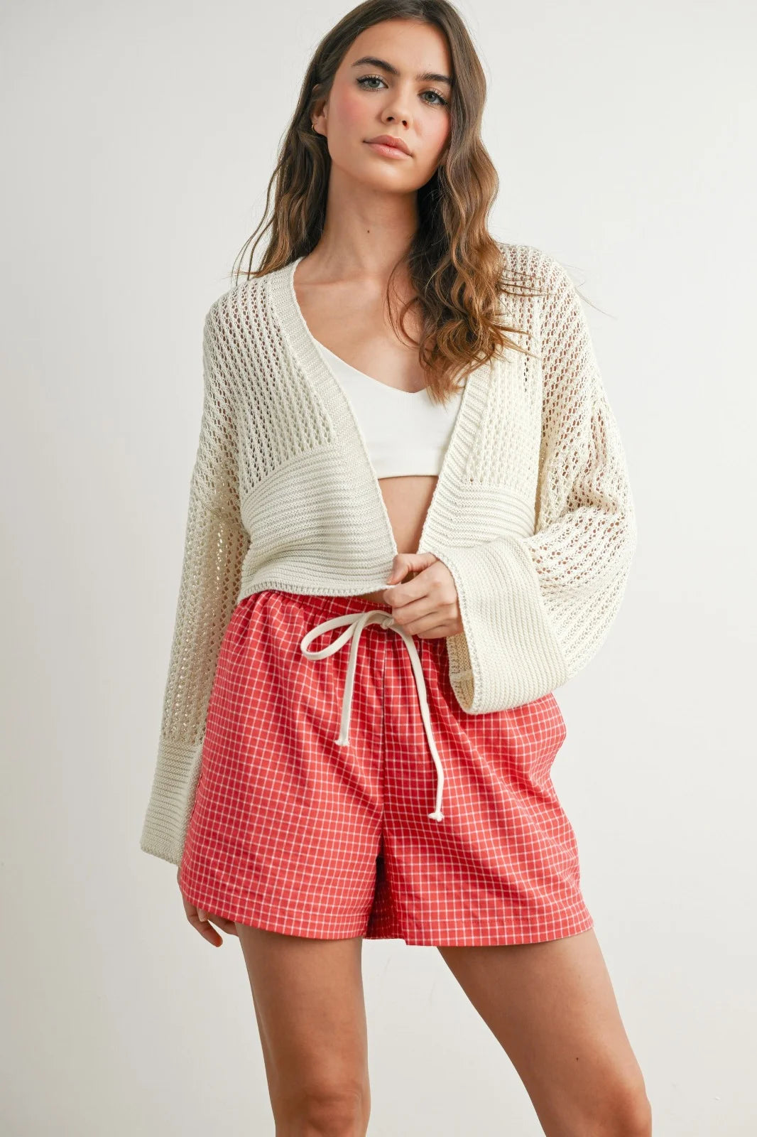KLD | Open Knit Cardi | Ivory | Vagabond | Apparel | Boutique