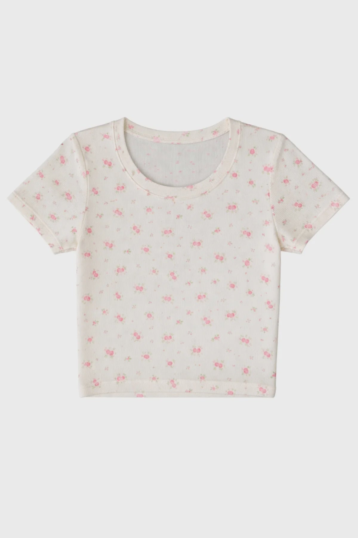 Katie J | Livi Ribbed Tee | Cutesy Rose | Vagabond | Apparel | Boutique