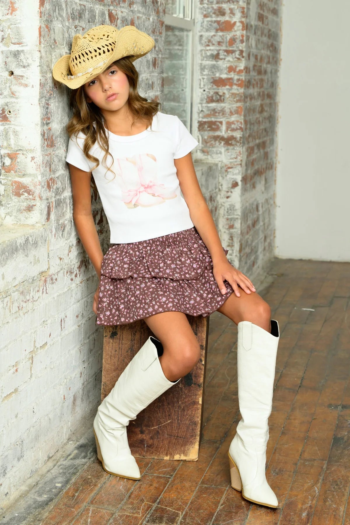 Katie J | Cowgirl Boots Tee | Vagabond | Apparel | Boutique