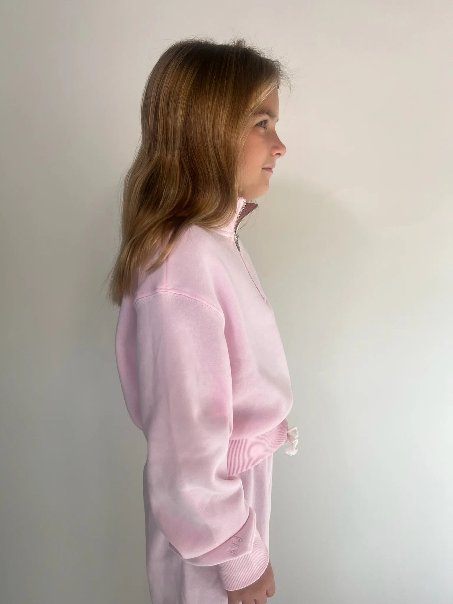 Katie J | Dylan Zip | Baby Pink | Side | Vagabond | Apparel | Boutique