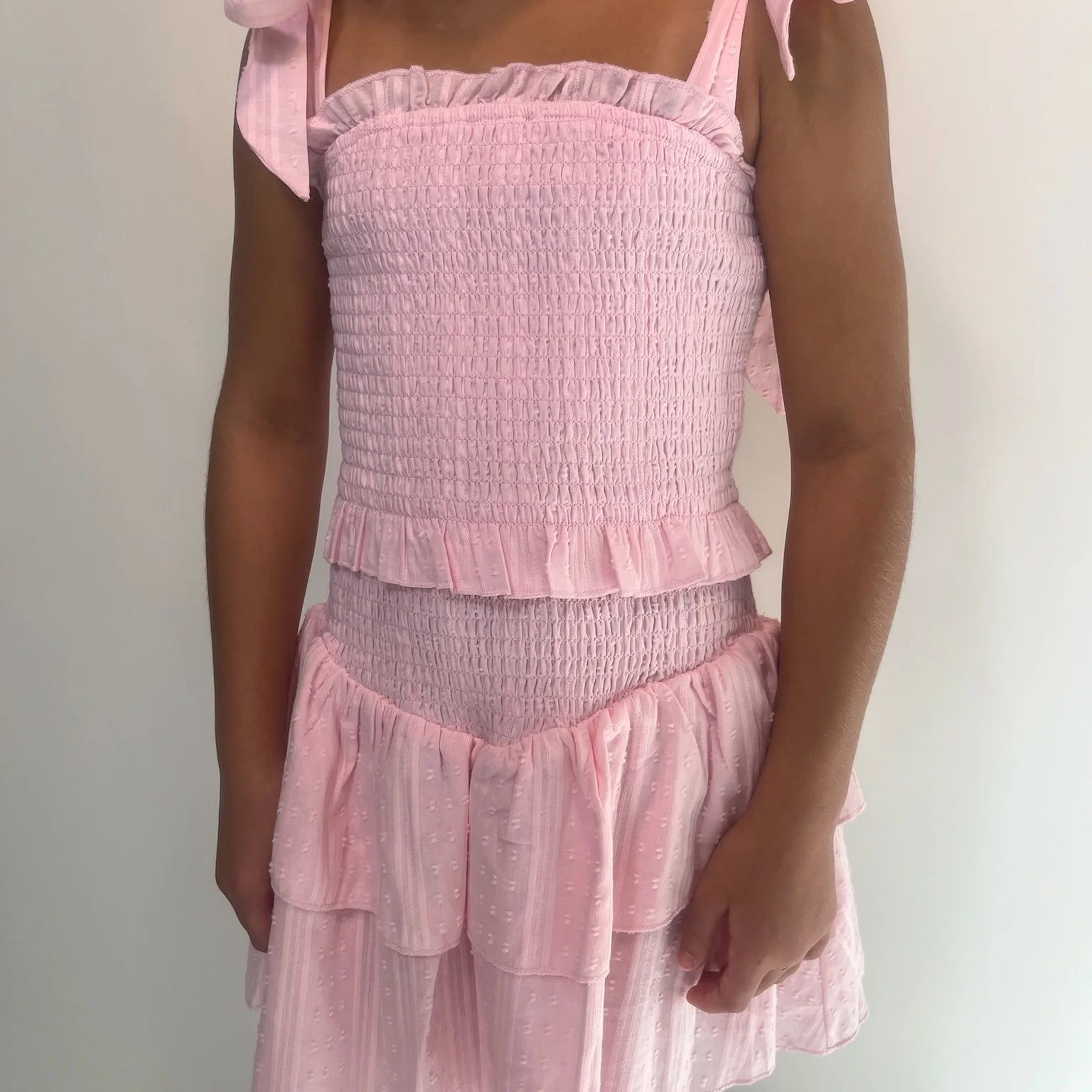 Katie J | Emerson Dress | Pink Swiss Dot | Vagabond | Apparel | Boutique