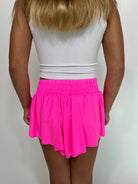 Katie J | Farrah Short | Hot Pink | Back | Vagabond | Apparel | Boutique