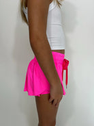 Katie J | Farrah Short | Hot Pink | Side | Vagabond | Apparel | Boutique