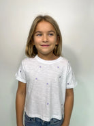 Katie J | Fearless Embroidered Crop Tee | Front | Vagabond | Apparel | Boutique