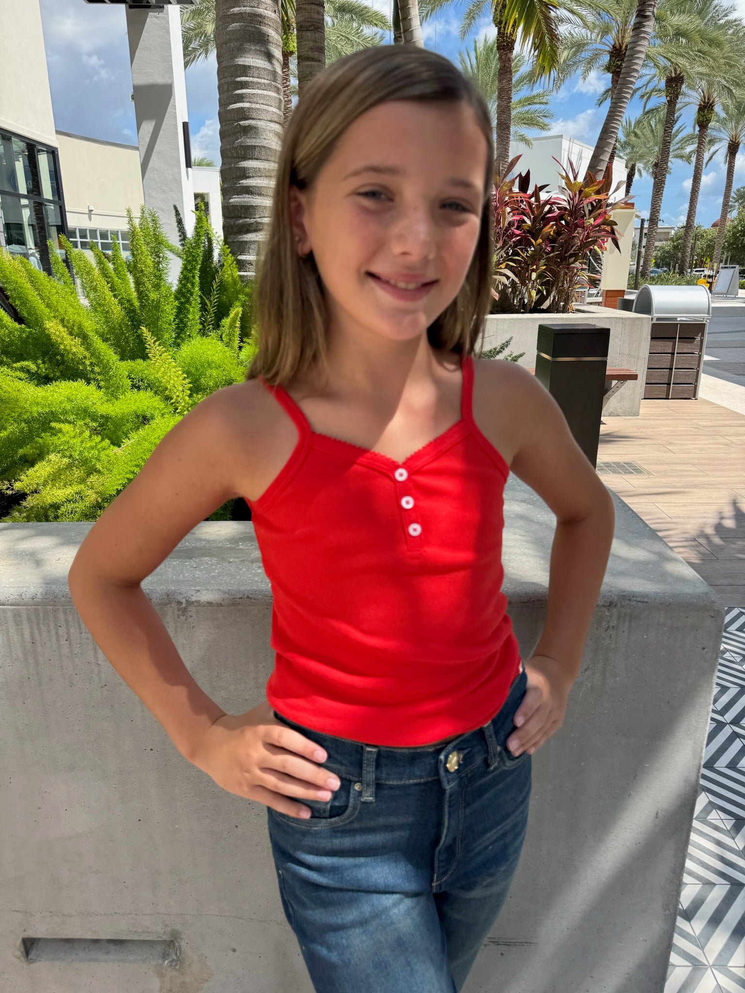 Katie J | Hailey Henley Solid Cami | Vagabond | Apparel | Boutique