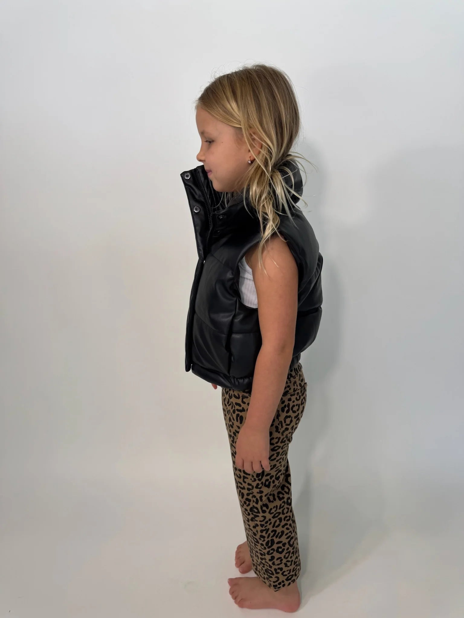 Katie J | Jenny Vest | Model | Side | Vagabond | Apparel | Boutique