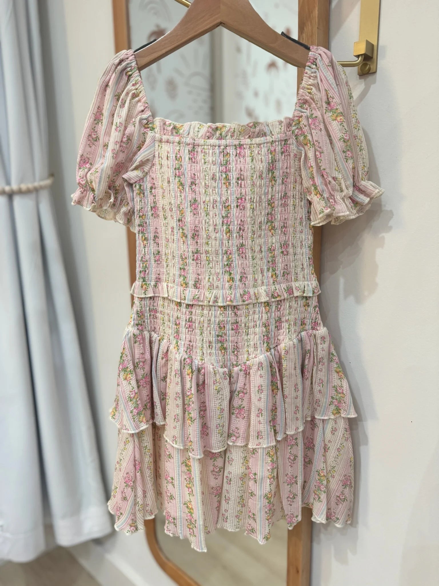 Katie J | Lainey Dress Floral Stripe | Vagabond | Apparel | Boutique