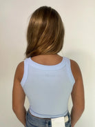 Katie J | Livi Tank | Baby Blue | Back | Vagabond | Apparel | Boutique