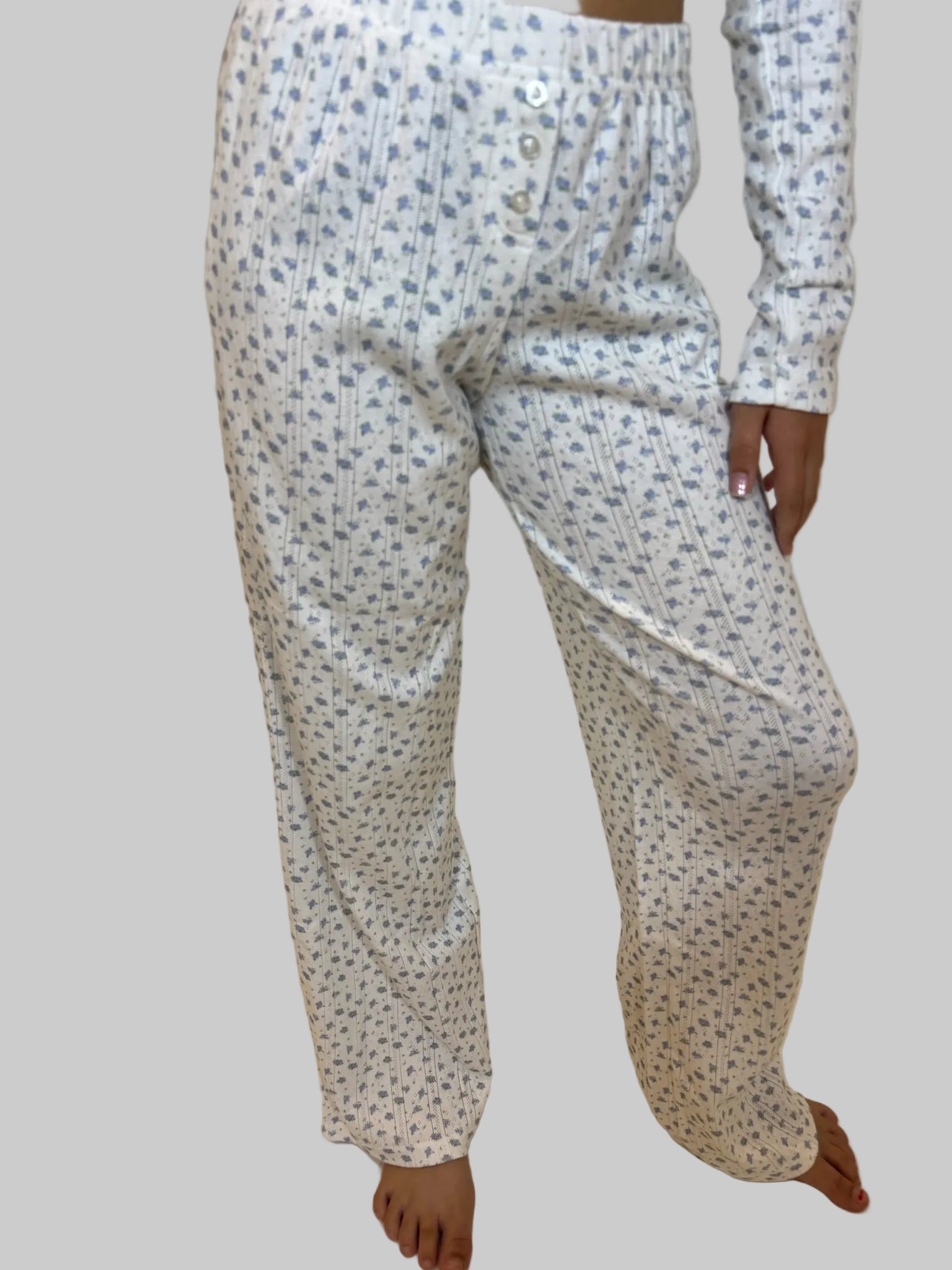 Katie J | Marina Pointelle Lounge Pant Model | Vagabond | Apparel | Boutique